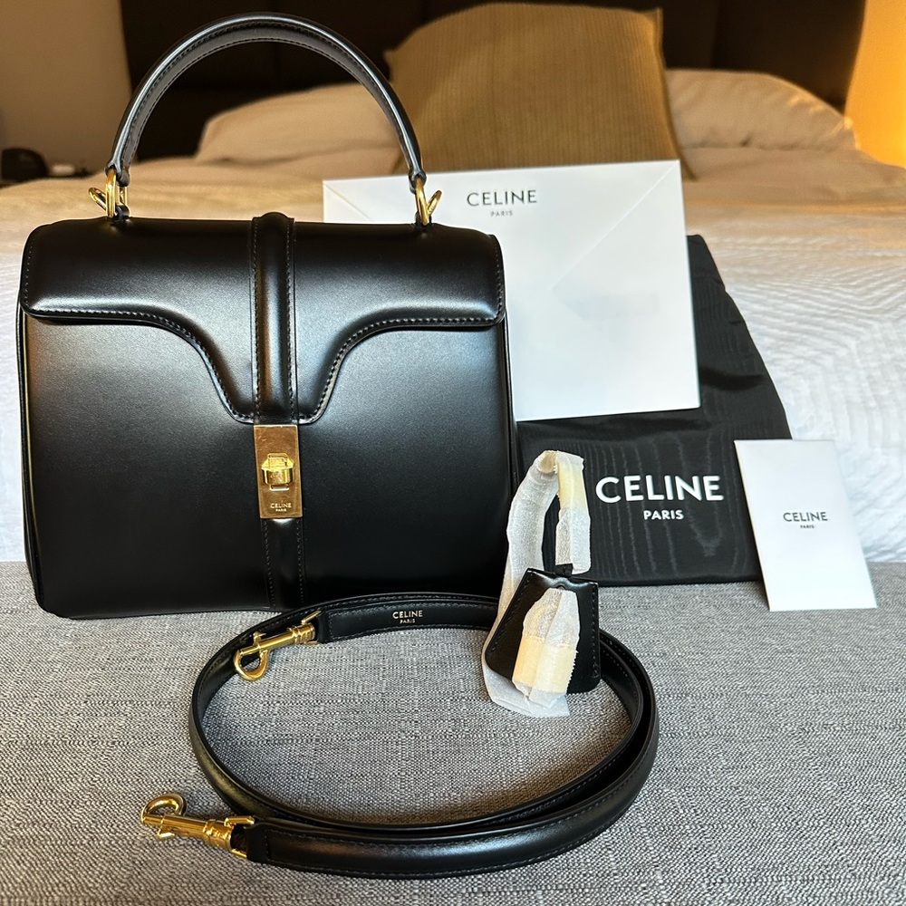 Celine Small 16 Satinated Calfskin